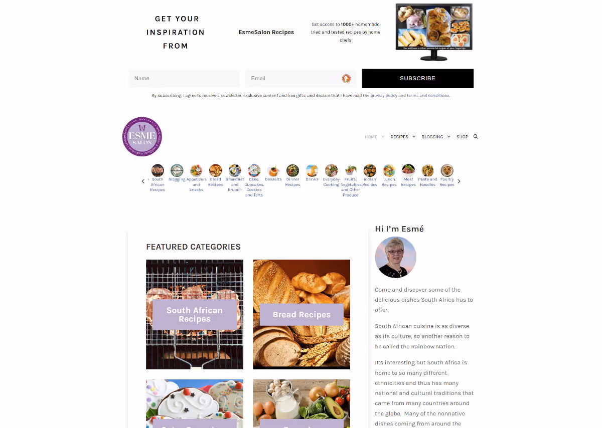 Esmesalon - Food Blog